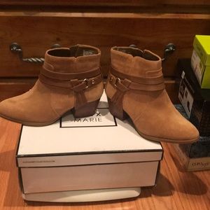 Carmel suede booties